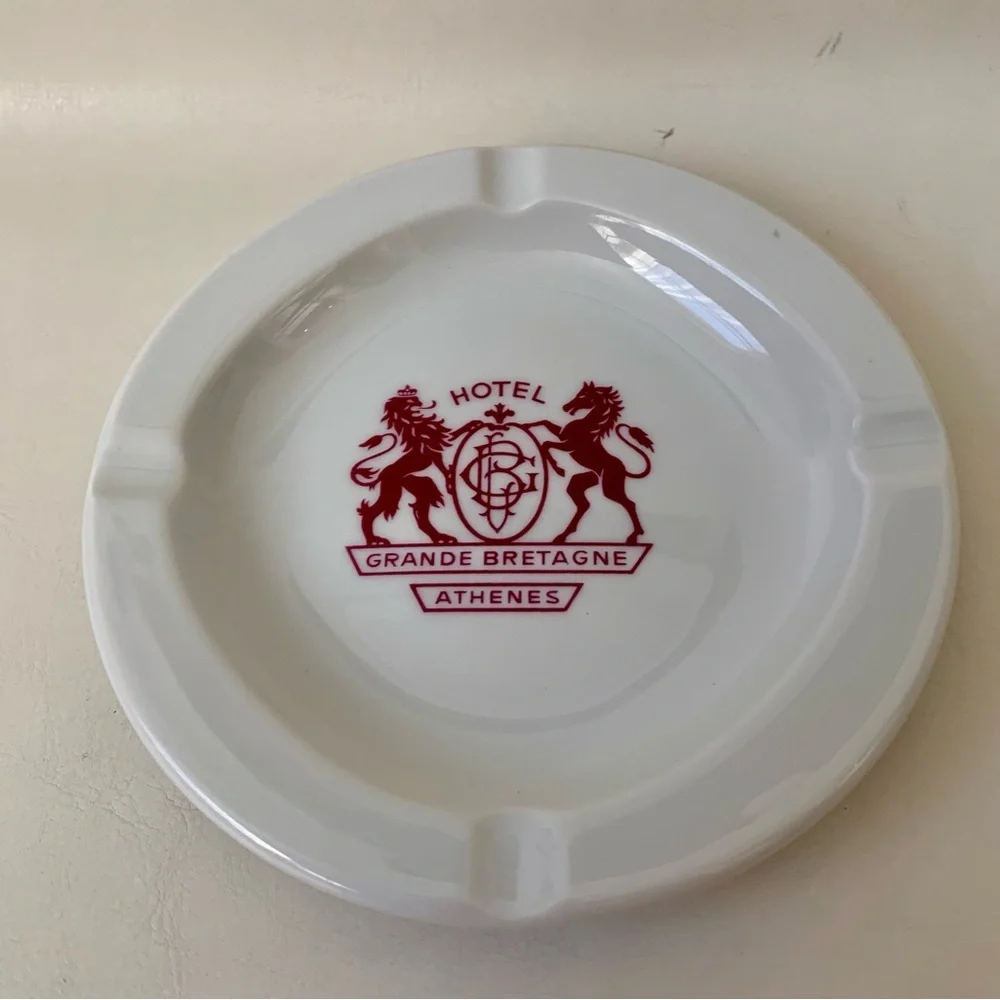 Vintage Grand Breatagne Athenes Hotel Greece Ashtray - Picture 6 of 10